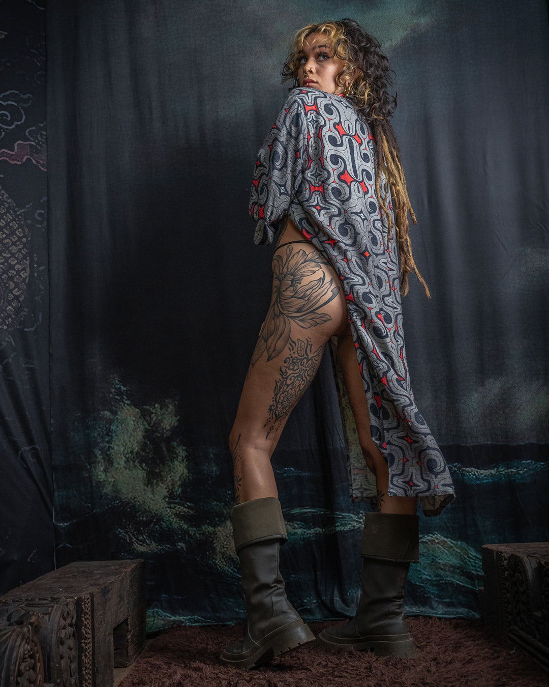 Open Kimono / Chinese Silk Unique Pieces - Raw MU TRIBE